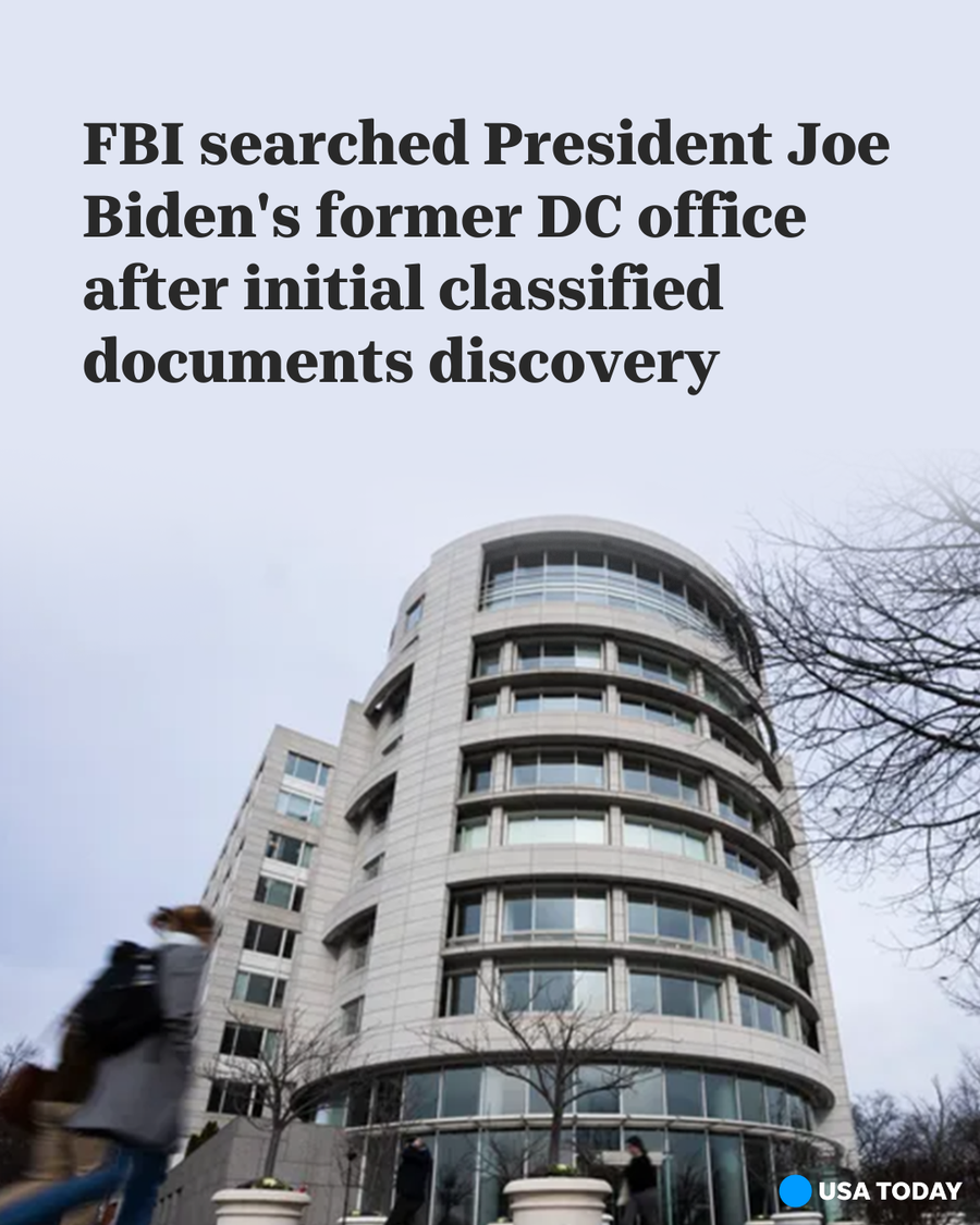 The FBI searched President Joe Biden's former Washington, D.C. office after the president's lawyers initially alerted the National Archives about the discovery of classified documents at the location, a person familiar with the matter said.