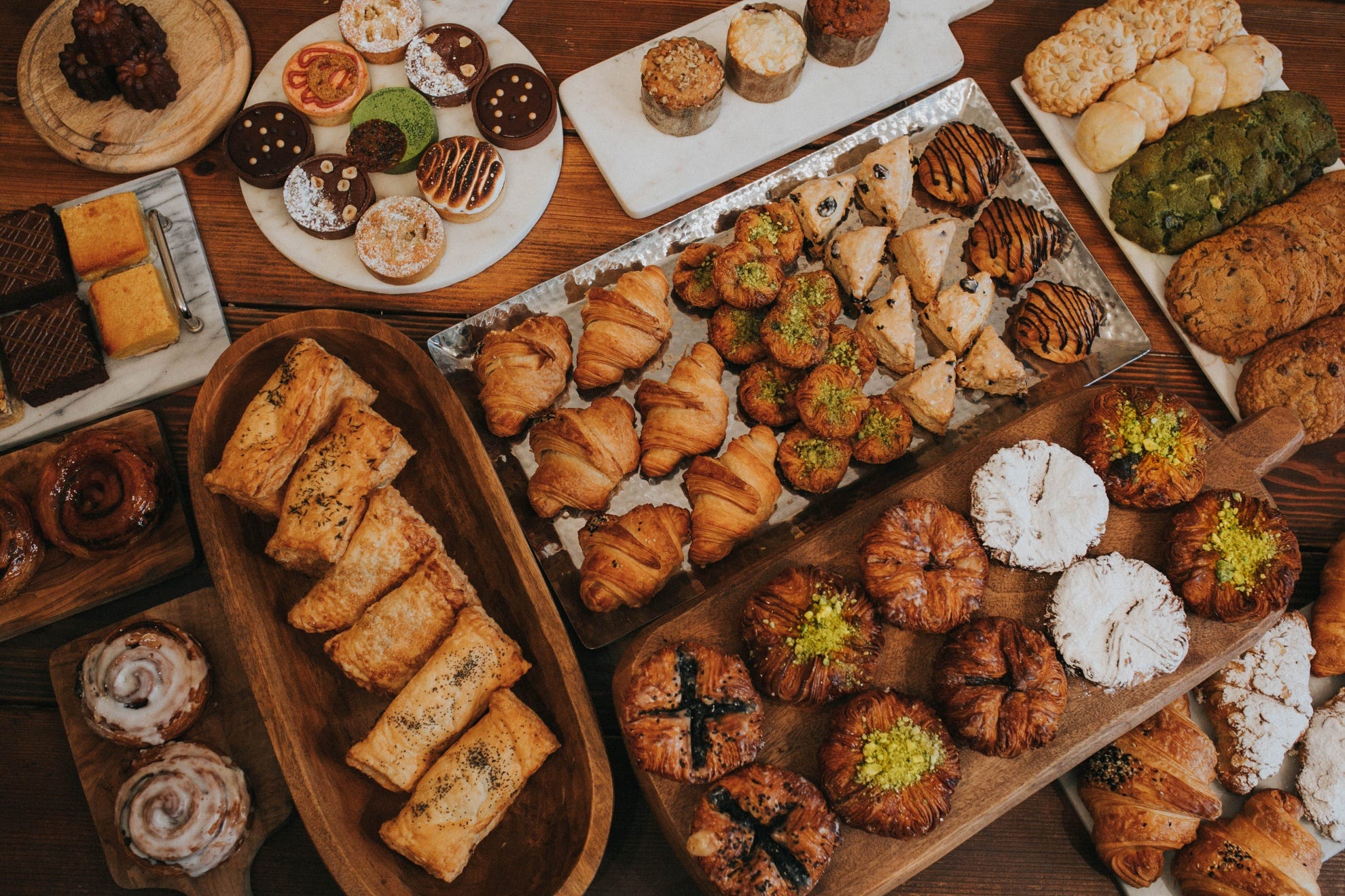 Pastries featured at Souk bakery.