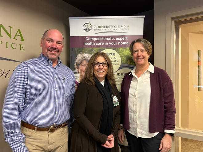From left to right David Richard, DF Richard Energy, Marilyn Staff, BSN, RN, CCM, Feed Point, and Laura Davey, Institute for Health Policy and Practice.