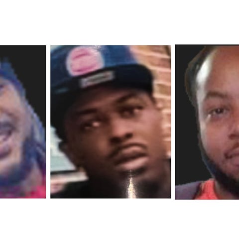 From left: Armani Kelly, 28, of Oscoda, Montoya Gi