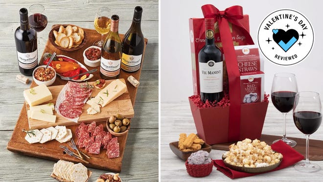 Best wine gift baskets for Valentine’s Day: Delicious reds, whites, and rosés for the season of love.