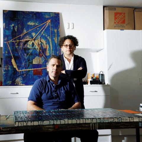 Hunter Biden and Georges Berges at Hunter Biden's 