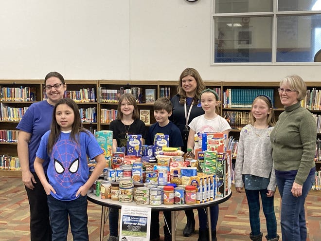 Jefferson Elementary School in Ionia hosted a food drive the week of Jan. 30 to benefit the Zion Community Food Pantry. The first day alone collected 194 items.