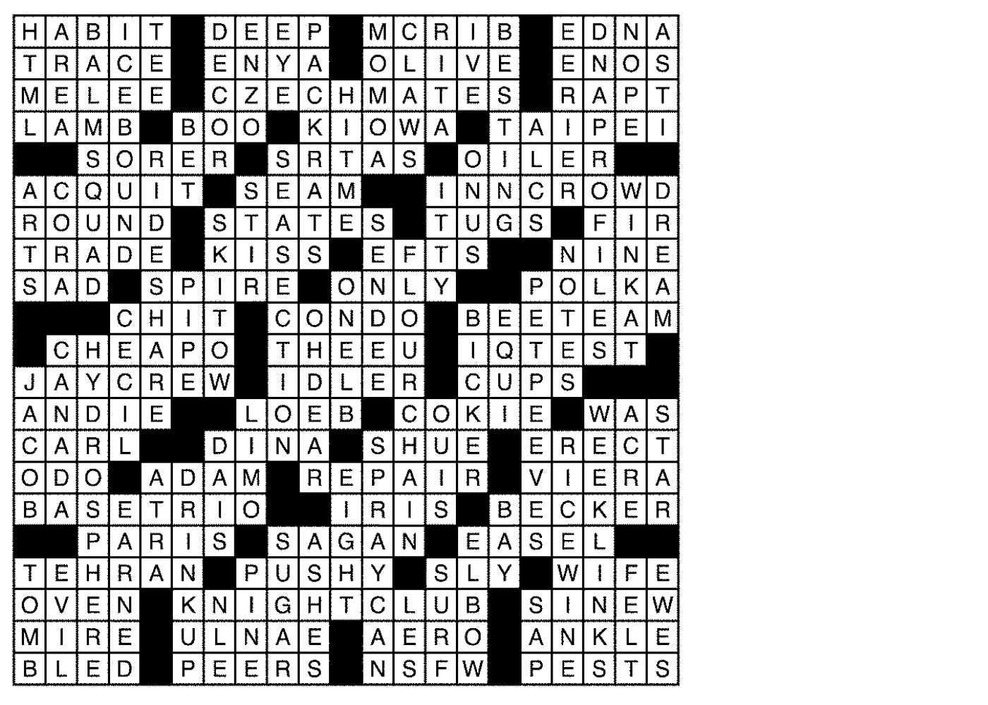 Online Crossword & Sudoku Puzzle Answers for 02/05/2023 - USA ...