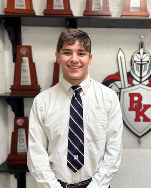 Bishop Kenny wrestler Roberto Cuartero is the Times-Union's Athlete of the Week for events held from January 23-28, 2023. [Provided by Bishop Kenny Athletics]