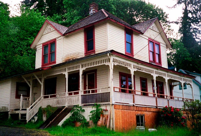 The house featured in the Steven Spielberg film "The Goonies" is viewed in Astoria, Ore., May 24, 2001.