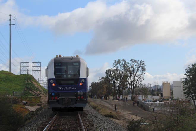 A man was killed when he was struck by a train Sunday, Feb. 5, on the edge of Moorpark.