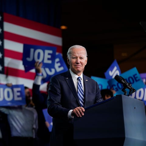 President Joe Biden speaks at the Democratic Natio