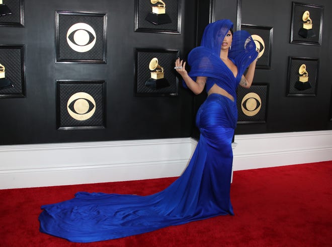 Cardi B at the 65th annual Grammy Awards at Crypto.com Arena in Los Angeles on Sunday, Feb. 5, 2023.