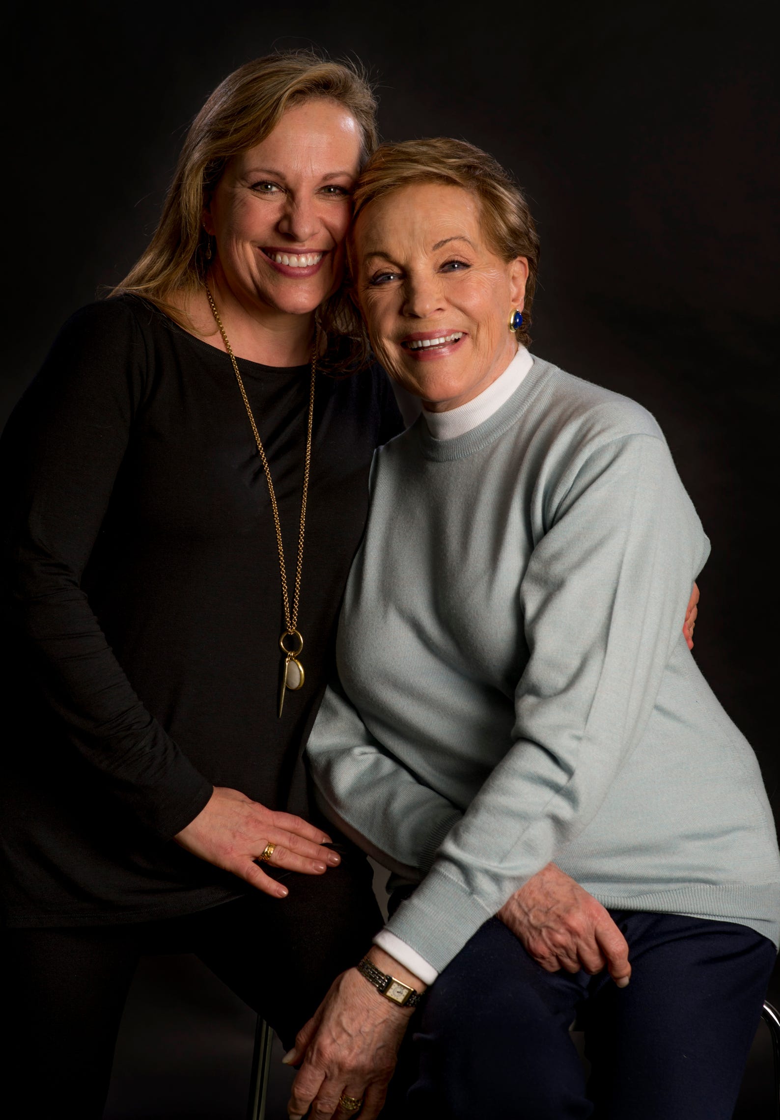 2/8/17 9:55:17 AM -- New York, NY  -- Julie Andrews (Right) and daughter, Emma Walton Hamilton (left) , to talk about their new Netflix children's show, 'Julie's Greenroom,' which teaches kids about theater with the help of special guests including Alec Baldwin, Carol Burnett and Ellie Kemper.  --    Photo by Robert Deutsch, USA TODAY staff ORG XMIT:  RD 136007 Julie Andrews 02/15/2 [Via MerlinFTP Drop]