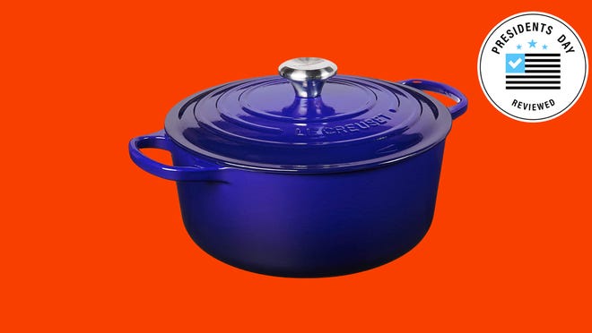Le Creuset Dutch Oven은 대통령의 날을 기리기 위해 Amazon에서 판매되는 여러 주방 필수품 중 하나입니다.