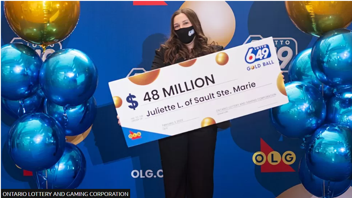 An 18-year-old bought a lottery ticket for the first time. She won $48 million.