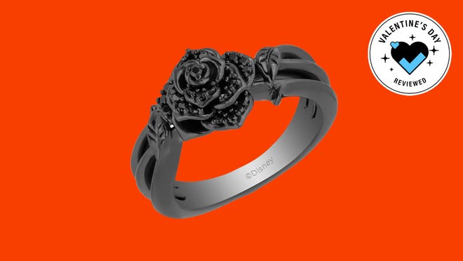 Valentine's Day Jewelry Gifts Buying Guide 2023: Enchanted Disney Maleficent Rose Ring