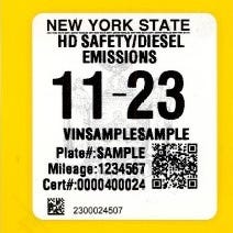 The new Department of Motor Vehicles inspection stickers are designed to enhance security by adding vehicle-specific information directly onto the inspection sticker.