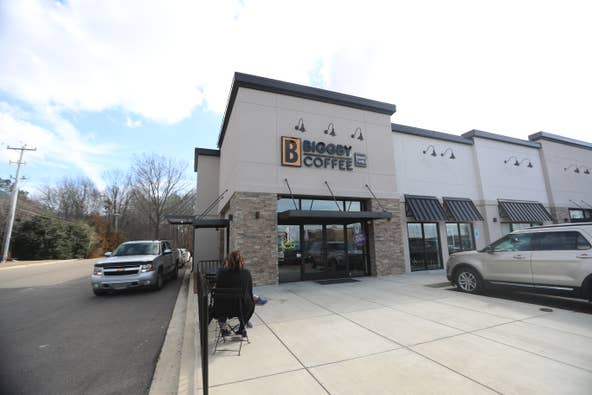 Biggby Coffee opens at 200 S. Germantown Pkwy providing hot chocolate, tea, muffins, and more to customers. These were taken on Feb. 7, 2023.