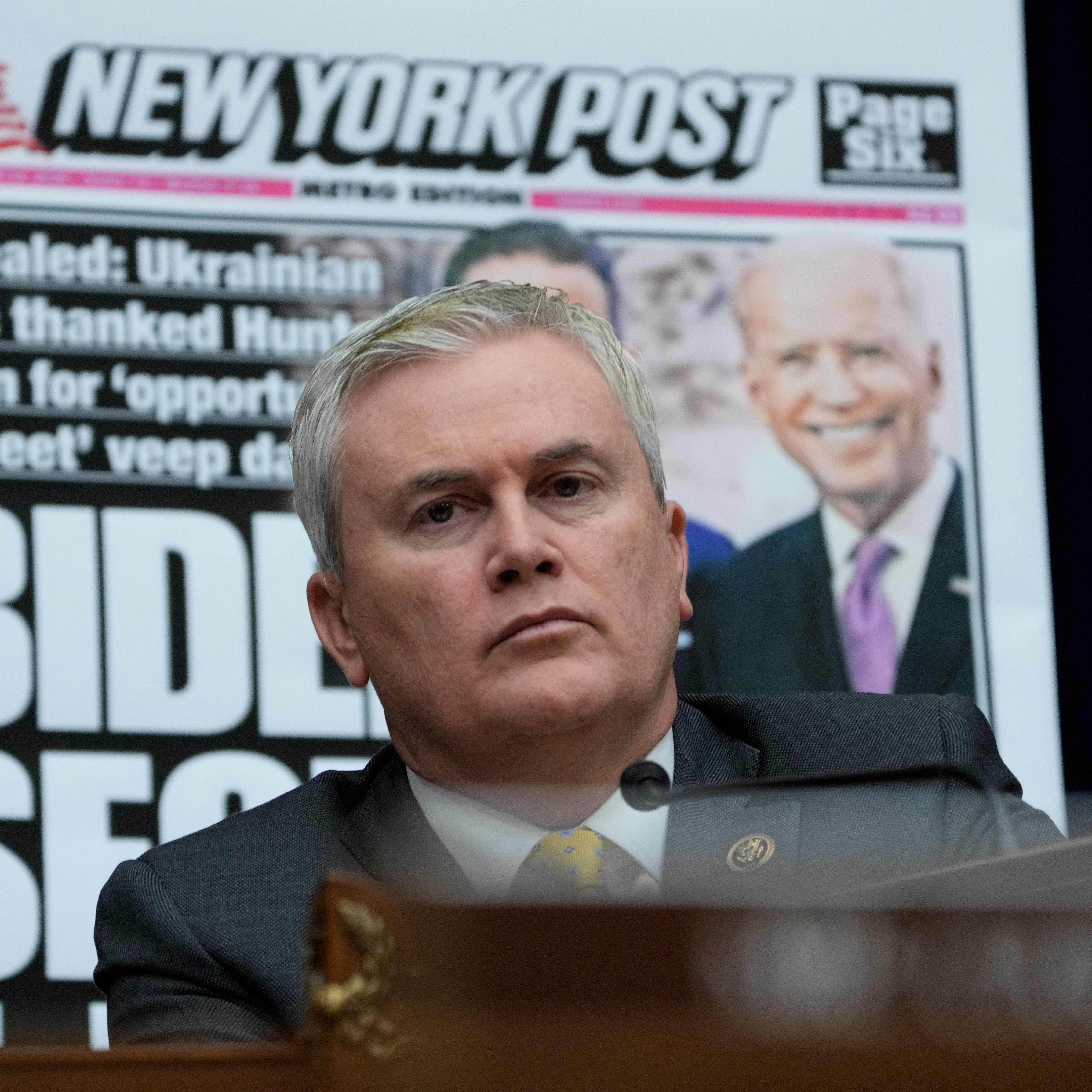 Rep. James Comer, R-KY., is seen during the House Committee on Oversight and Accountability hearing on 