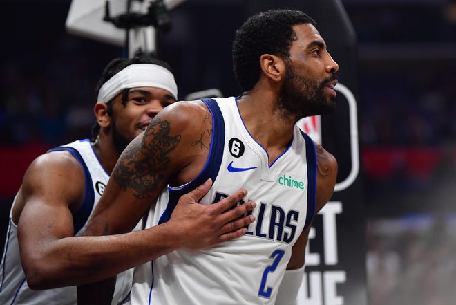 Kyrie Irving scored 24 points in his Dallas Mavericks debut.