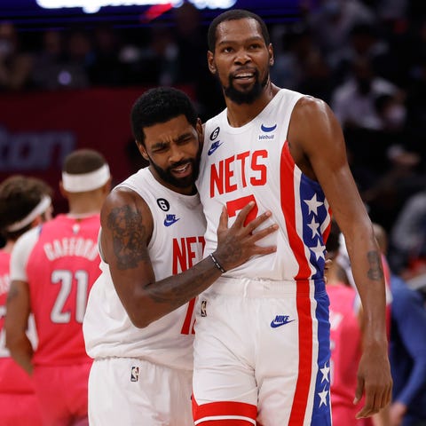 The Nets traded Kyrie Irving to the Mavericks and 