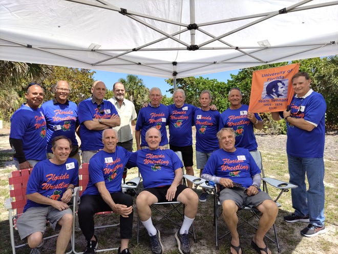 The University of Florida wrestling team held a reunion last March at Round Island Park in Vero Beach.