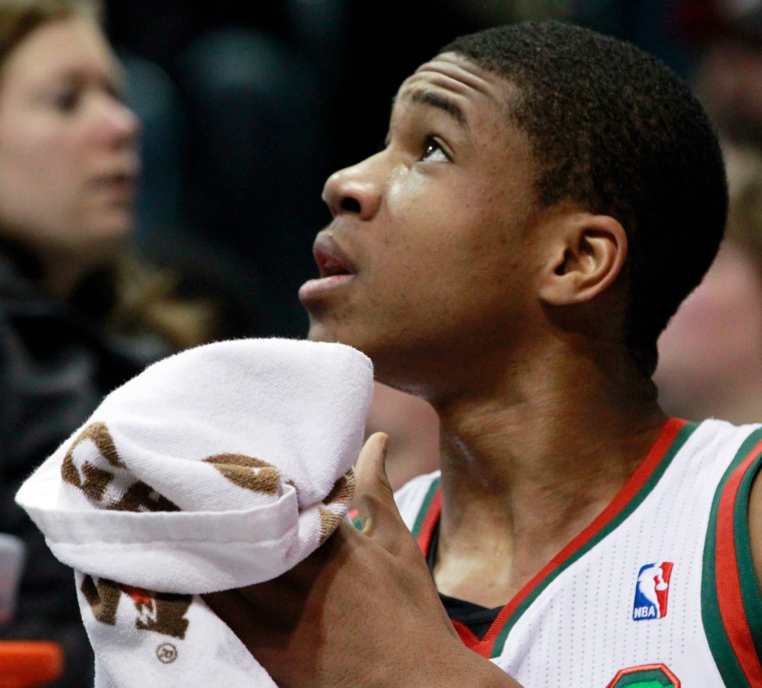 Giannis Antetokounmpo had a productive rookie season but was distracted at times by missing his family.