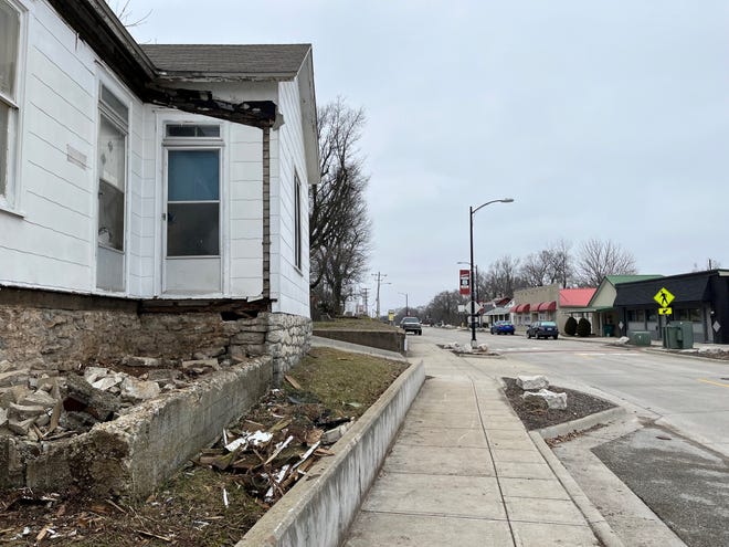 Police say a crash earlier this month damaged a home on College Street.
