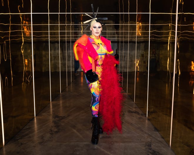 Joey Jay, the first drag queen from Phoenix to be on "RuPaul's Drag Race," attended The One Party by Uber in Phoenix on Feb. 10 in advance of Super Bowl 2023.