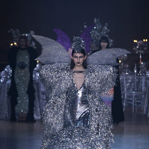 NEW YORK, NEW YORK - FEBRUARY 10: A model walks th