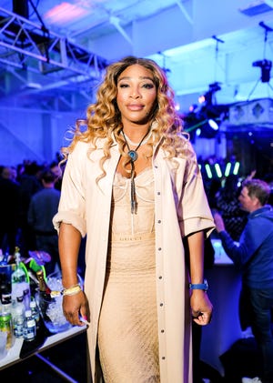 Serena Williams attends the h.wood Homecoming party in Scottsdale ahead of Super Bowl 57 on Feb. 10, 2023.
