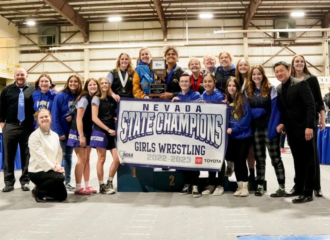 The Reed girls won the first state wrestling tournament in February. Coach Mike Klapp was named coach of the year.