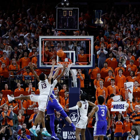 Officials overturned a foul call on this drive by 