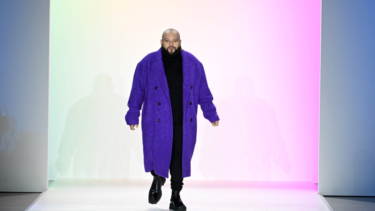 NEW YORK, NEW YORK - FEBRUARY 11: Designer Sergio Hudson walks the runway at the Sergio Hudson show during New York Fashion Week: The Shows at Gallery at Spring Studios on February 11, 2023 in New York City. (Photo by Noam Galai/Getty Images for NYFW: The Shows) ORG XMIT: 775937991 ORIG FILE ID: 1465163303