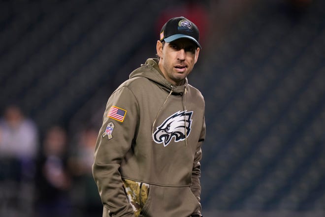 Under offensive coordinator Shane Steichen, the Eagles led the NFL in rushing yards per game and set franchise records for rushing yards (2,715) and rushing touchdowns (25).