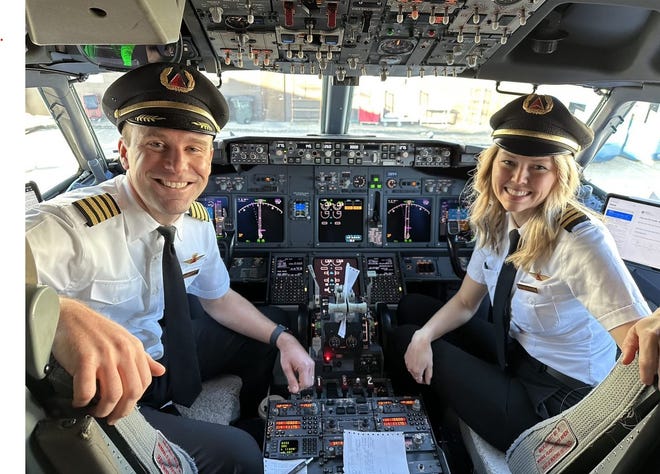 Married Delta pilots say it was great to fly together at last