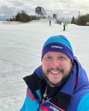 Christopher Harris at the FISU World University Winter Games in Lake Placid, New York