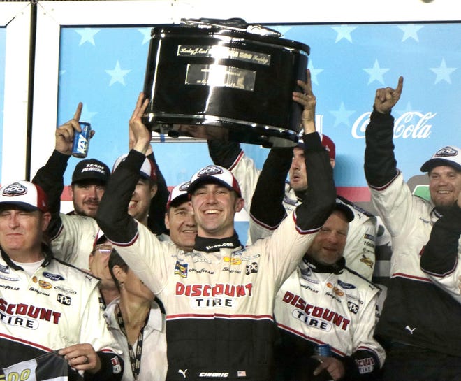Every driver who won the NASCAR race 5 Austin Cindric celebrates winning the Daytona 500 on February 20, 2022.