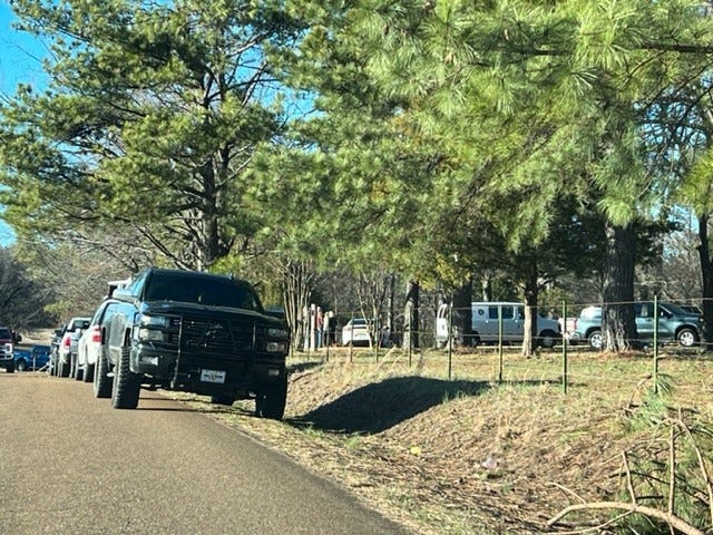 Investigators are combing through this Arkabutla house where four bodies were found. The shooting spree left six people dead, authorities said. The suspected shooter is in custody.