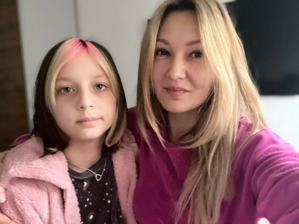 Yulia Kulik, 38, and daughter Polina, 11, live in Kyiv, where air raid sirens are frequent. "We will never be the same after the war," Kulik said.