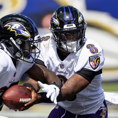 Will QB Lamar Jackson (8) be at the controls for t