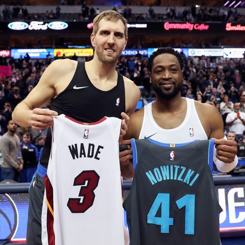 Dirk Nowitzki and Dwyane Wade are two of the final