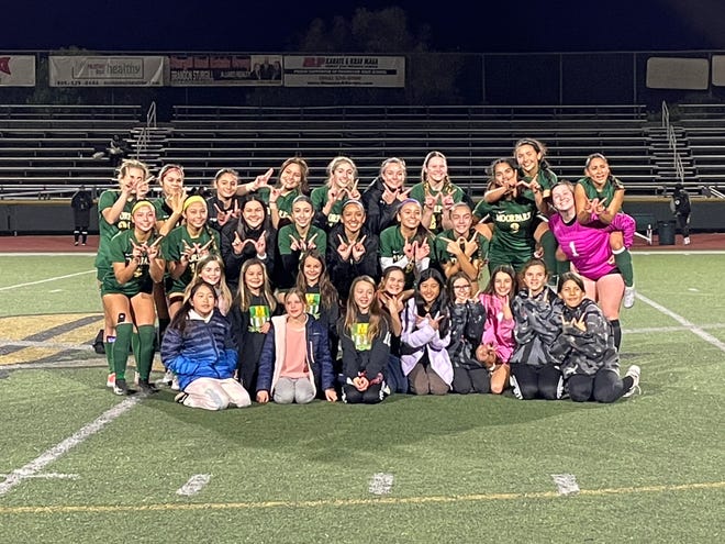 The Moorpark High girls soccer team advanced to its first sectional final since 2017 with a win Friday night.