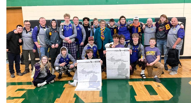 The Bronson Viking wrestling program qualified an astounding 12 wrestlers to the MHSAA Individual Wrestling Finals to be held at Ford Field.