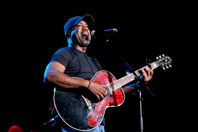 Darius Rucker performs during the ACM Party For A Cause at Ascend Amphitheater on August 23, 2022 in Nashville, Tennessee. He's coming to Freeman Arts Pavilion this summer.