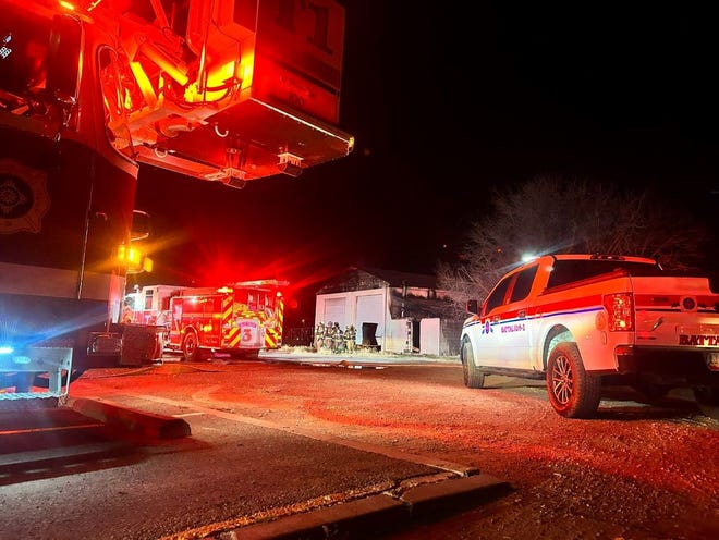 An abandoned radiator shop in the 2500 block of west Picacho Avenue sustained heat, smoke, and water damage during a fire on Saturday, Feb. 18, 2023.