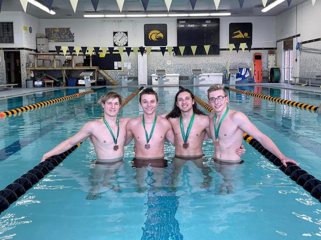 Colonel Crawford's Branyan Rowland, Nate Eachus, Landon Sutter and Lane Kozinski are the Eagles' first boys to qualify for state in seven years.