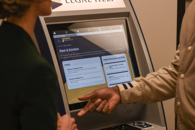 The new kiosks help connect all Indiana residents to legal resources.