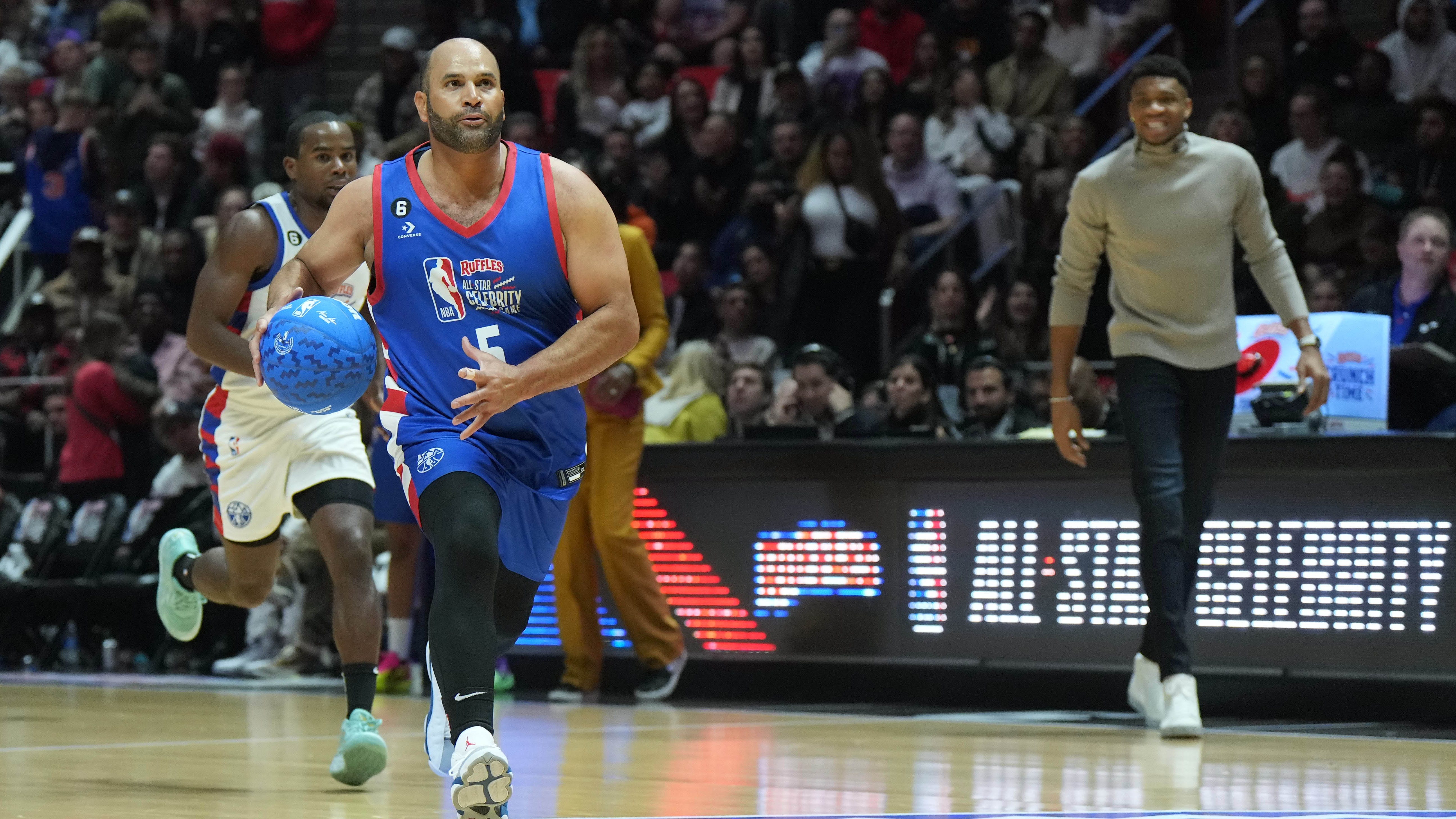 Albert Pujols participated in the 2023 NBA All Star celebrity game on Feb. 17.