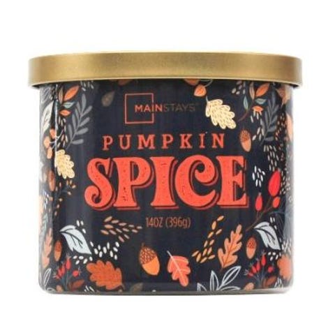 This Mainstays Three-Wick Pumpkin Spice Candle is 