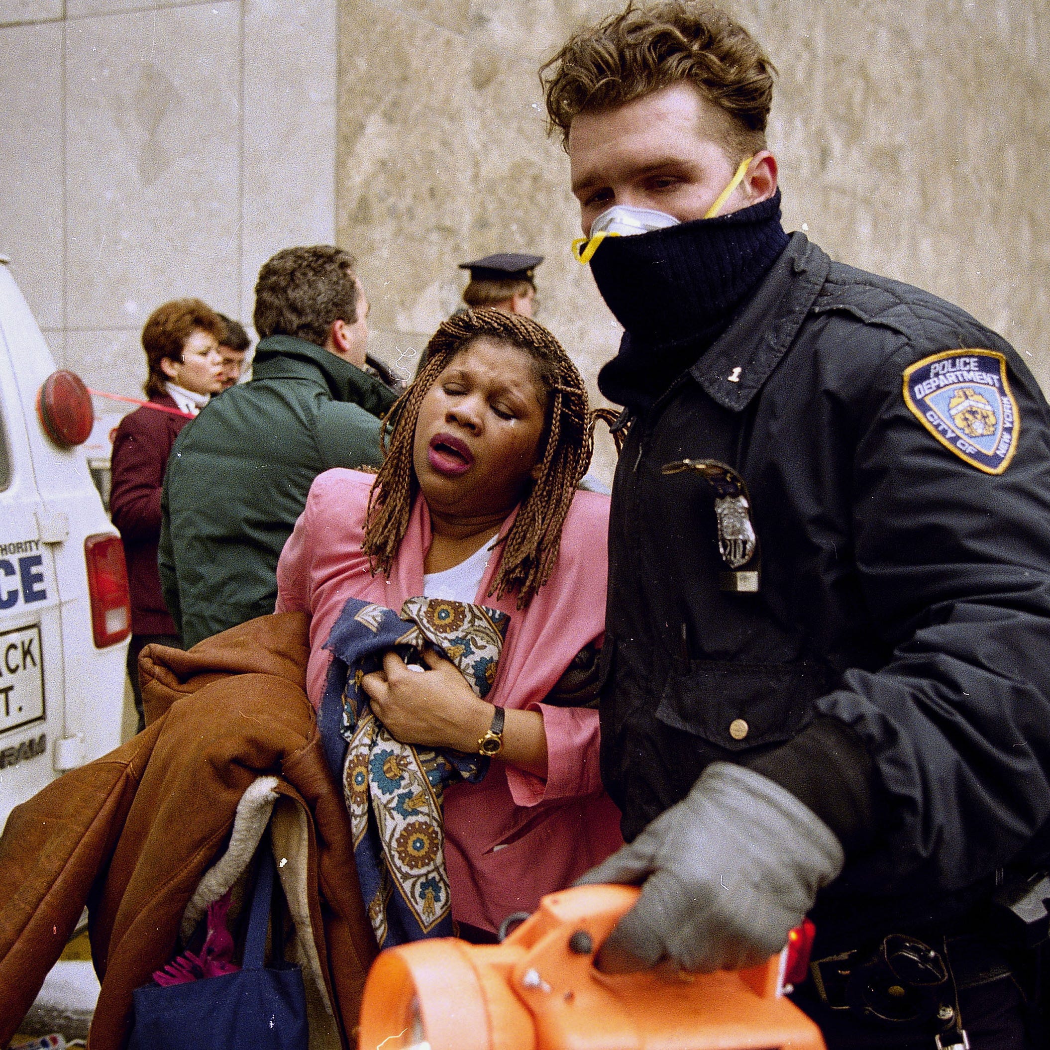 In this file photo of Feb. 26, 1993, a New York City police officer leads a woman to safety following the underground bomb blast of a rented van loaded with fertilizer at the World Trade Center. The first attack on the towers killed six people and injured more than 1,000.   There have been at least nine planned terror attacks in the city since the Sept. 11, 2001 attacks, but more often than not, terrorist plots have failed. On Saturday, May 1, 2010, a smoking SUV in Times Square was discovered before the explosives inside   could do any damage, but for New Yorkers, the question always remains: What about next time?