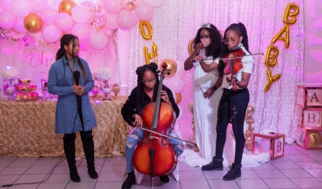 Twins Gloria Guerrier and Victoria Guerrier, graduates of West Hempstead Secondary School. Gloria earned a GPA of 105.3 and was named 2023 valedictorian. Victoria earned a GPA of 104.9 and was named 2023 salutatorian. The pair will be attending Yale University.