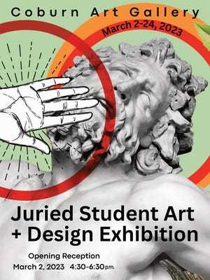 Ashland University’s annual Juried Student Art + Design Exhibition opens Thursday with a reception 4:30-6:30 p.m. at the Coburn Gallery,, 331 College Ave.